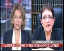 Παπαρήγα: Έχουμε φωτογραφίες όπου αστυνομικοί ντύνονται κουκουλοφόροι