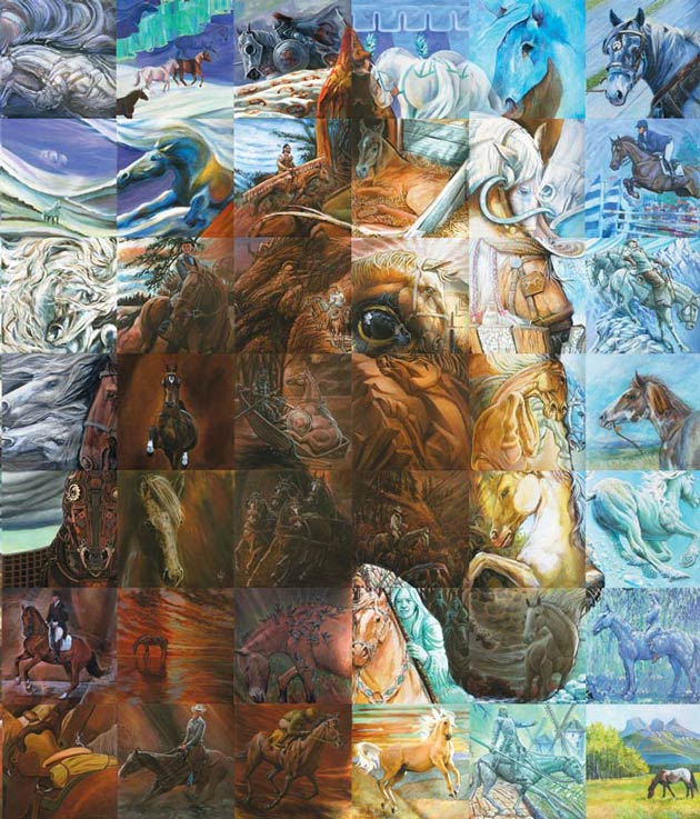 Πάζλ με 180 άλογα σε μια… τοιχογραφία!