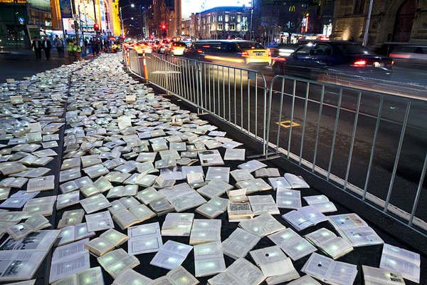 Ένας δρόμος γεμάτος βιβλία!