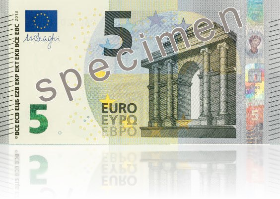 Το νέο χαρτονόμισμα των 5 ευρώ, έρχεται!!!