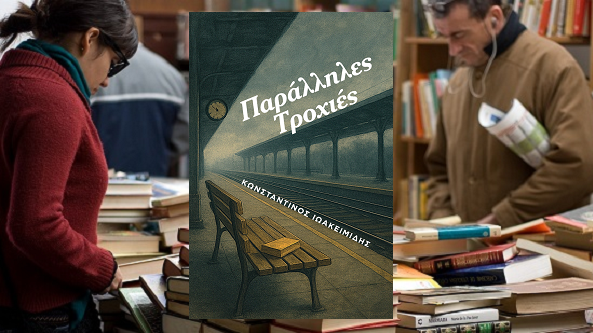 «Παράλληλες τροχιές» του Κωνσταντίνου Ιωακειμίδη, στην προθήκη της αυλής μας