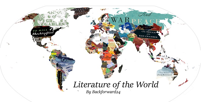 Ένας λογοτεχνικός χάρτης του πλανήτη δείχνει το δημοφιλέστερο βιβλίο από κάθε χώρα του κόσμου…
