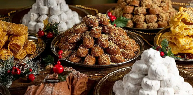 Χριστούγεννα με παραδοσιακά γλυκίσματα