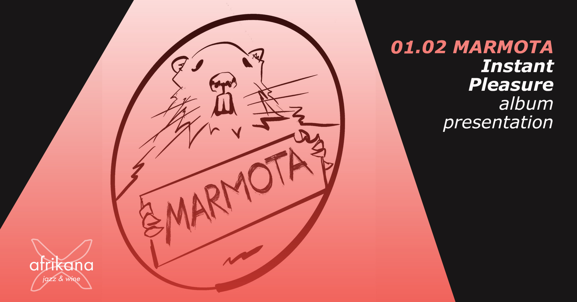 Το νέο τζαζ σχήμα των Marmota παρουσιάζει live το πρώτο του άλμπουμ &quot;Instant Pleasure&quot; στην Afrikana