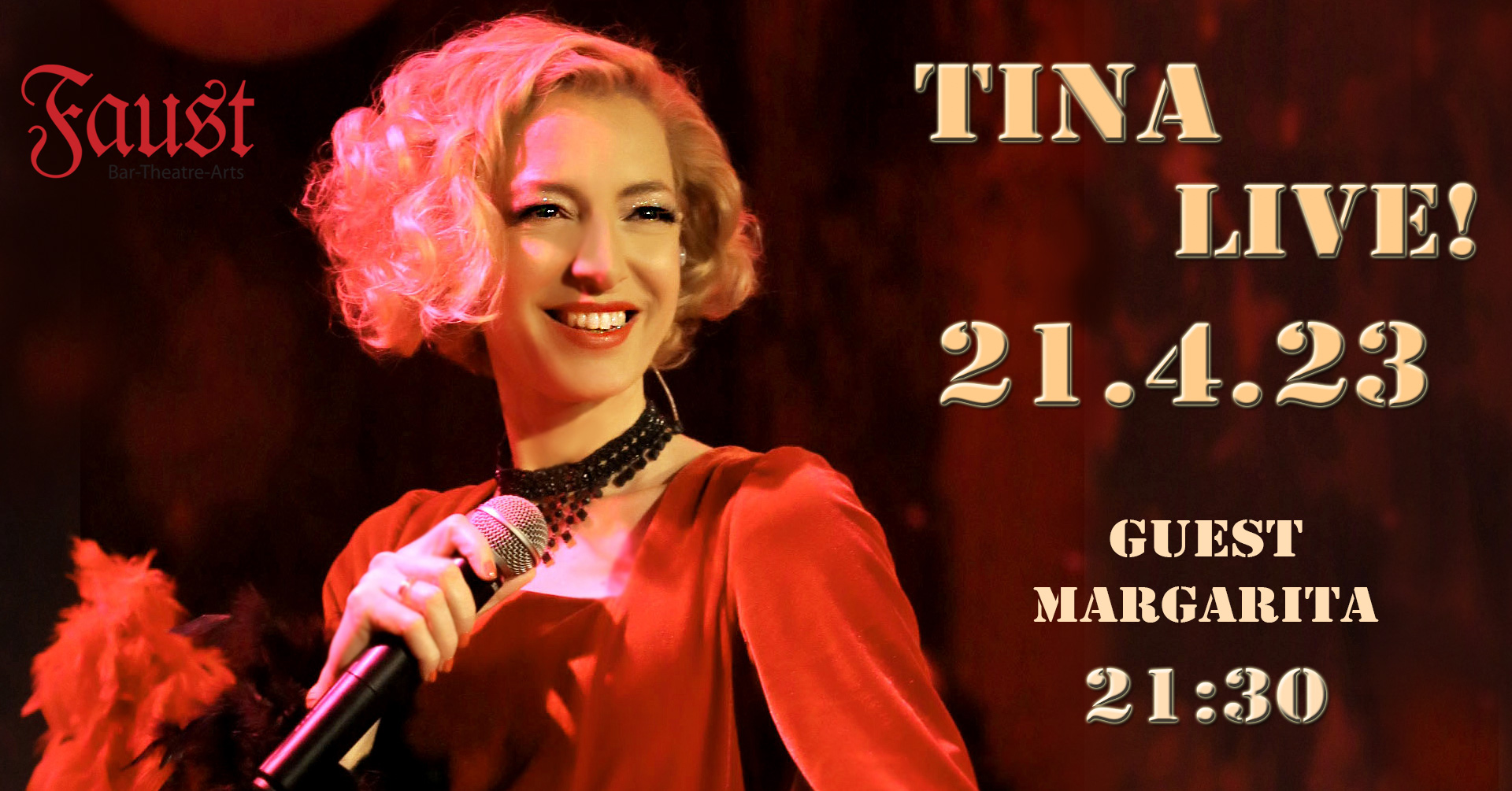 Η Τίνα Αλεξοπούλου live στο Faust - Παρασκευή 21 Απριλίου