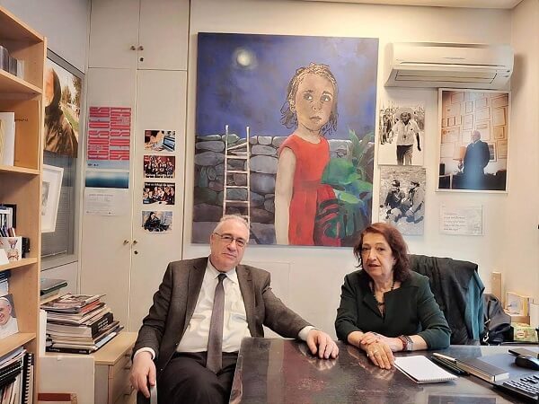 Ο Πρόεδρος Ε.Σ.Ε. Αλέξανδρος Κακαβάς &amp; η Πρόεδρος/Δ/ντρια Ι.Μ.Κ. Ξένια Καλδάρα σε συνάντηση συνεργασίας