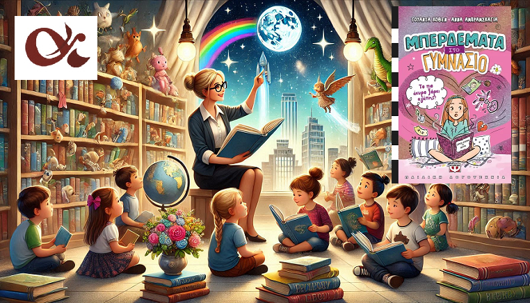 «Μπερδέματα στο Γυμνάσιο 2 - Το πιο άκυρο ξόρκι αγάπης!» της Γουαντα Κοβεν, στην προθήκη της αυλής μας