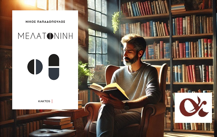 «Μελατονίνη» του Νίκου Παπαδόπουλου, στην προθήκη της αυλής μας