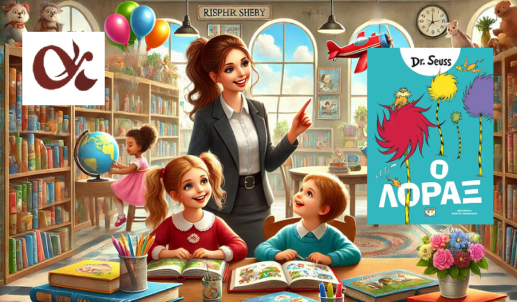 «Ο ΛΟΡΑΞ» του Dr. Seuss, στην προθήκη της αυλής μας